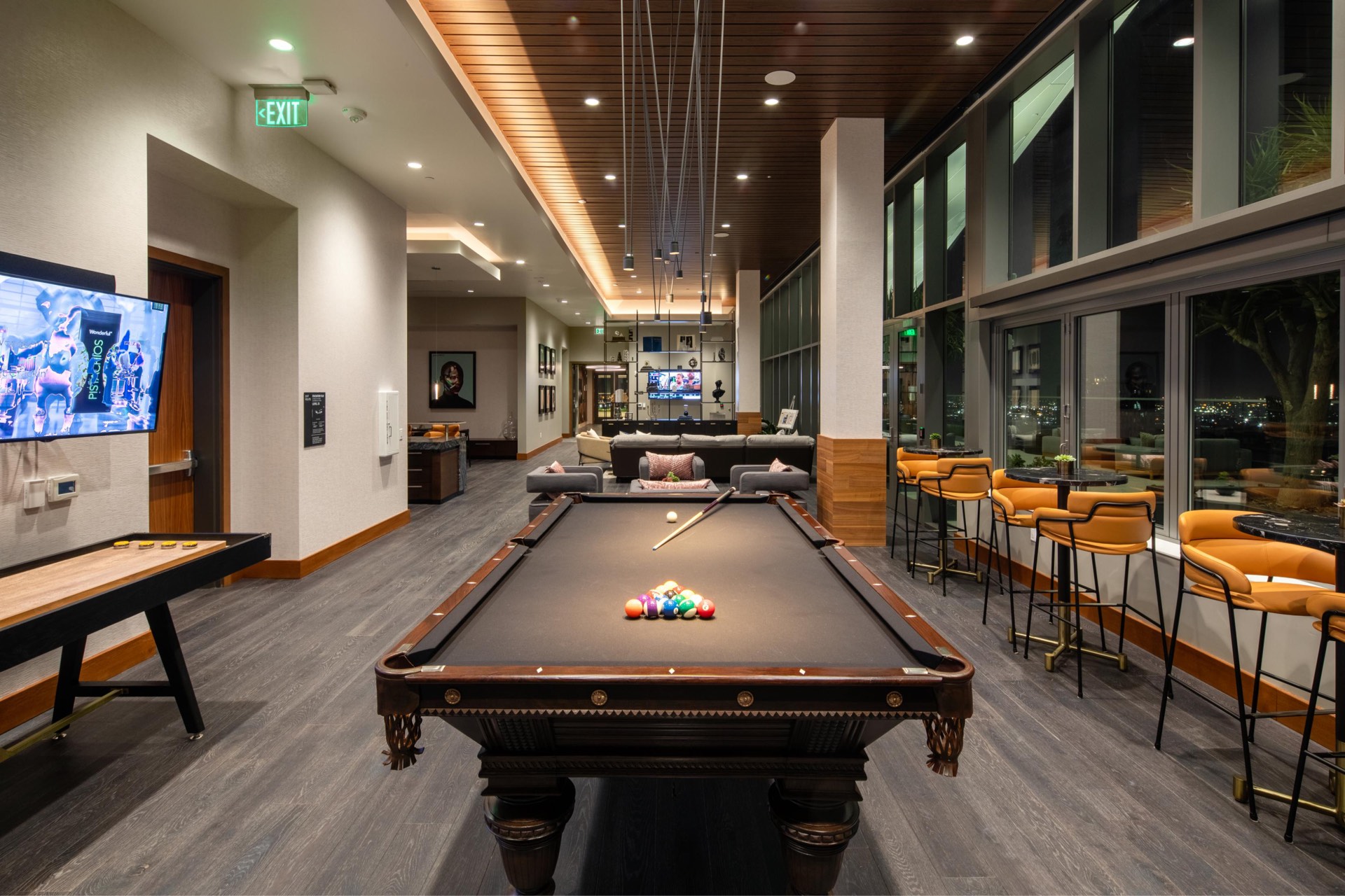 Clubhouse with pool table and other games to entertain
