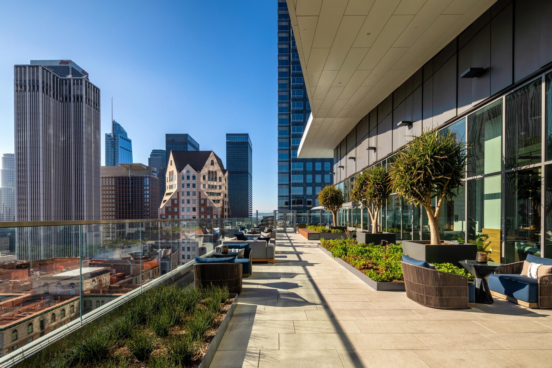 Skydeck with views of the city